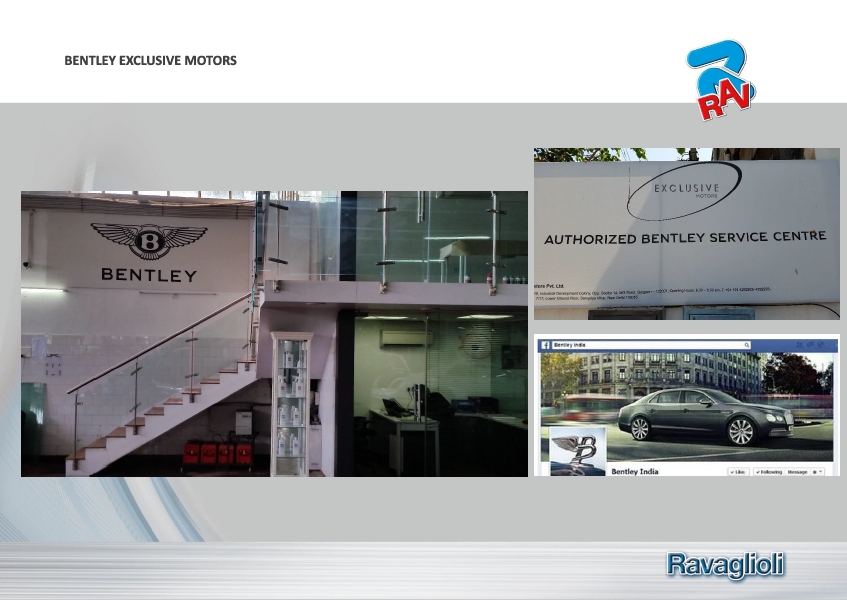 RAV references BENTLEY Exclusive Motors India